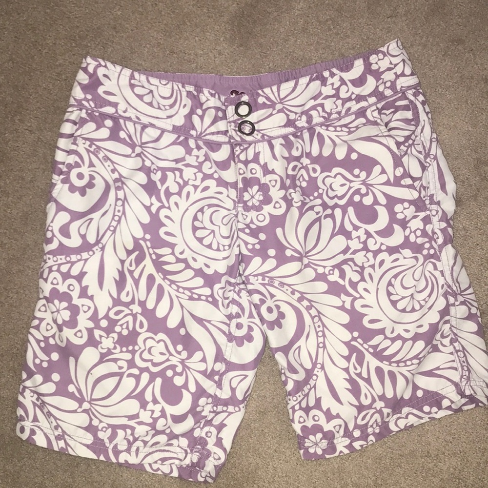 Bluenotes Purple Printed Shorts